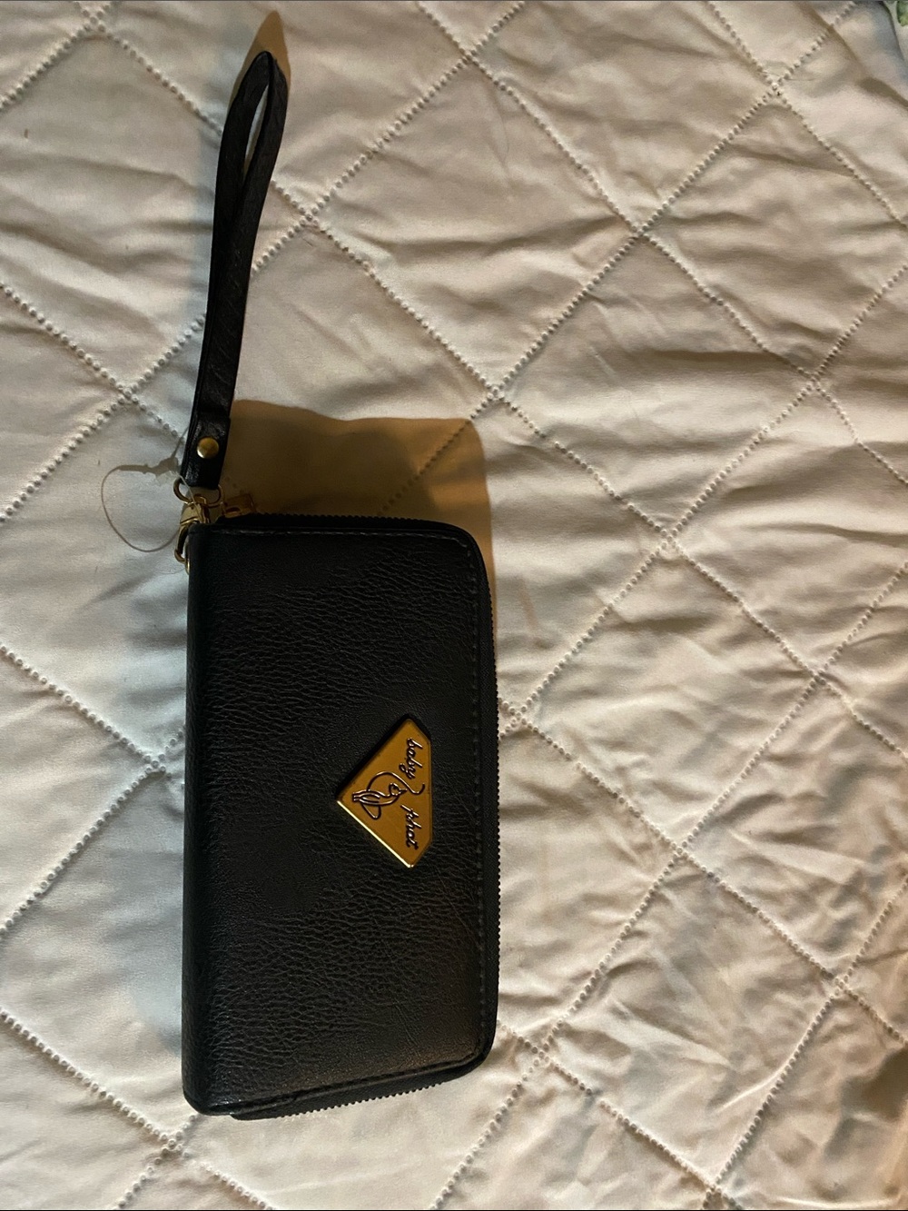 Baby Phat Black Wristlet Clutch